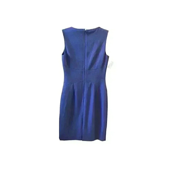 NWT BLACK HALO SHIFT BLUE SLEEVELESS Asymmetrical neck DRESS SIZE 2/4 XS - Picture 3 of 14